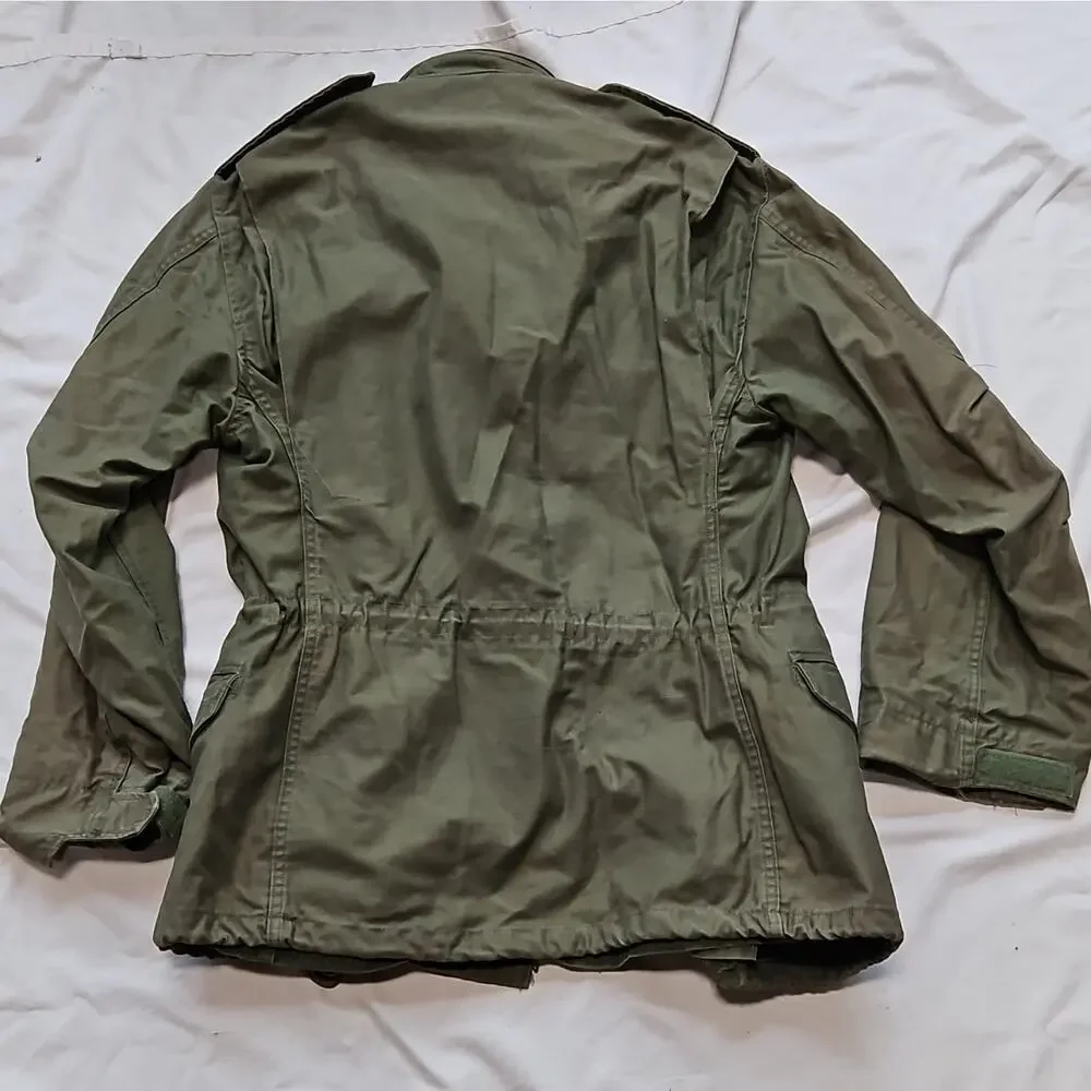 Vintage U.S. Air Force Green Cold Weather Field Jacket Hood Liner S Reg